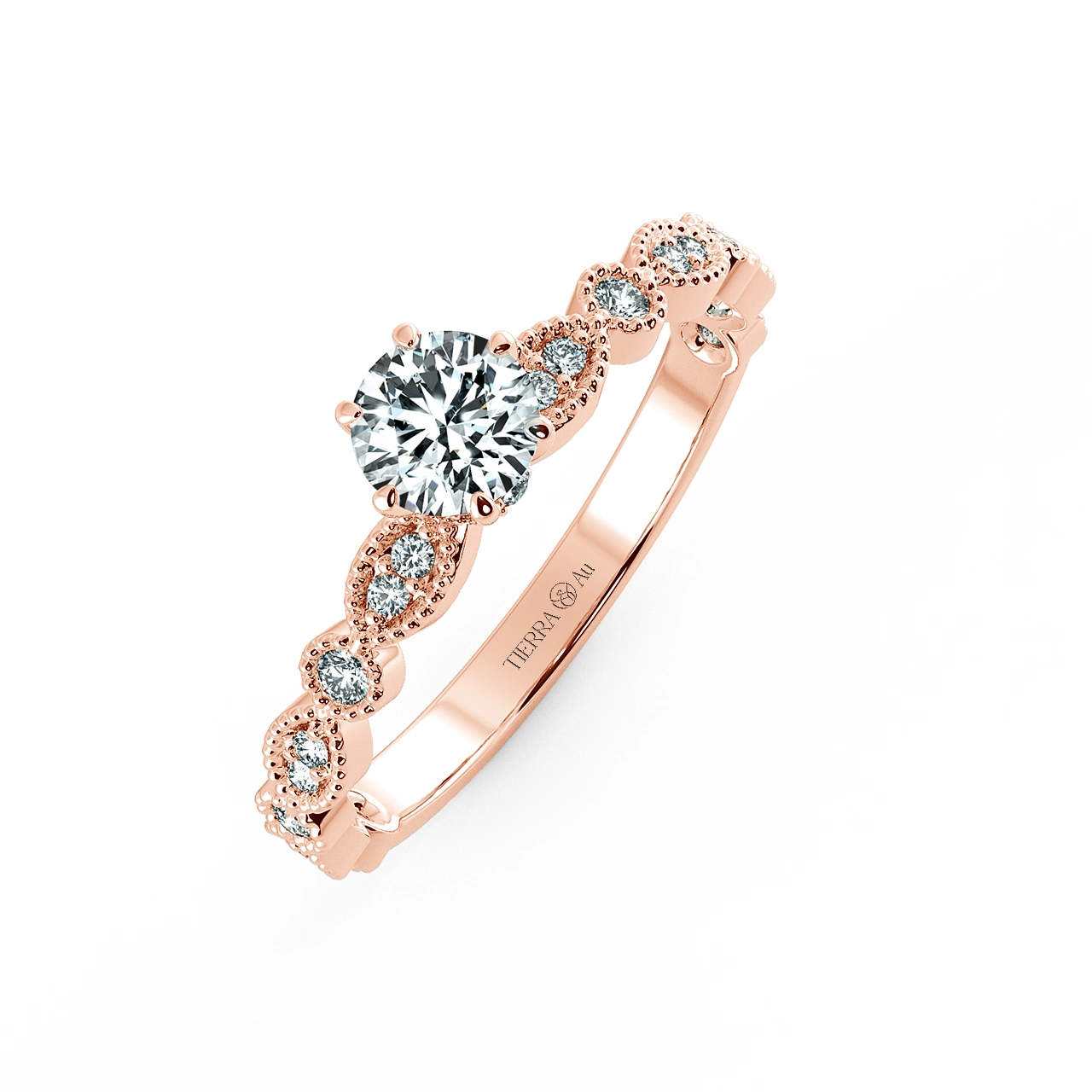 Solitaire Engagement Ring with Eternity Band NCH1802 3